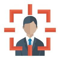 Trendy Focus Person vector