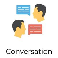 Trendy Conversation Concepts vector