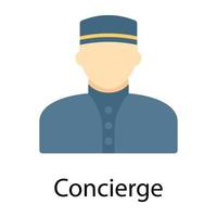 Trendy Concierge Concepts vector