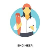 Trendy Engineer Concepts vector