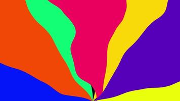 abstract rotating color blue,orange,gree, magenta, yellow, color background animated. 4K endering seamless looping animation. video