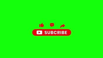 Animated Subcribe, like, Comment and Share video