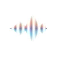 Sound waves vector illustration design