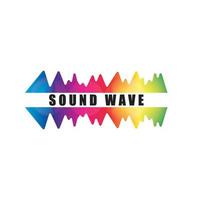 Sound waves vector illustration design