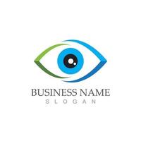 Branding identity corporate eye care vector logo design