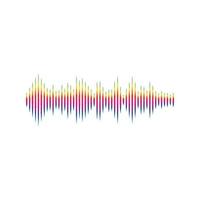 Sound waves vector illustration design