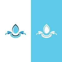 Water drop logo template vector