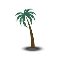 Palm tree summer logo template vector