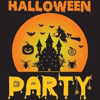 Halloween party design vector