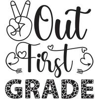 out first grade vector