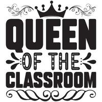 queen of the classroom vector