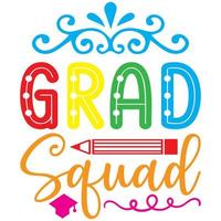 grad squad design vector