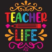 teacher life design vector