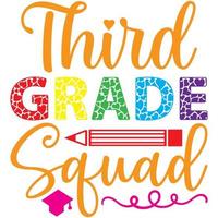 third grade squad vector