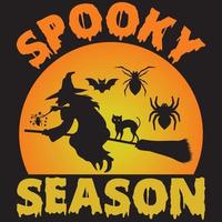 spooky season design vector