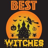 best witches design vector