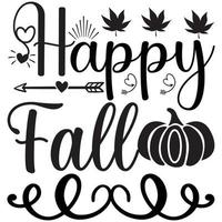 happy fall design vector