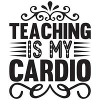 teaching is my cardio vector