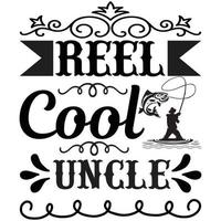 reel cool uncle vector