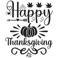 happy thanksgiving design vector