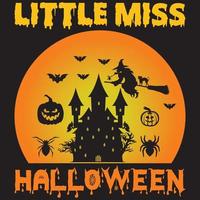 little miss Halloween vector