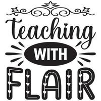 teaching with flair vector