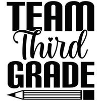 team third grade vector