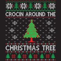 crocin around the Christmas tree vector