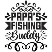 papa's fishing buddy vector