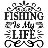 fishing in my life vector