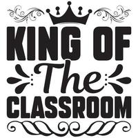 king of the classroom vector