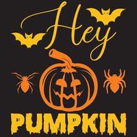 hey pumpkin design vector