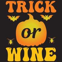 trick or wine vector