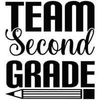 team second grade vector