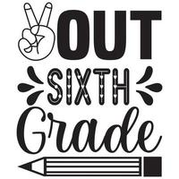 out sixth grade vector