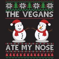the vegan ate my nose vector