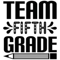 team fifth grade vector