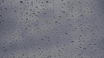 backdrop of window windows during rainstorm on dark cloud behind video