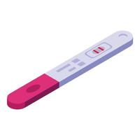 Positive stick icon isometric vector. Pregnant test vector