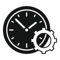 Office hour icon simple vector. Flexible work vector