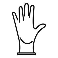 Glove icon outline vector. Medical hand vector