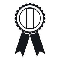 Rosette icon, simple style vector