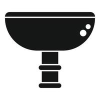 Classic water basin icon simple vector. Service drain vector