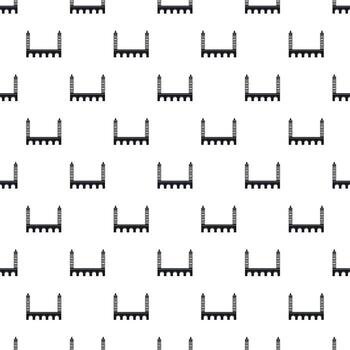 puente con patrón de torres, estilo simple vector