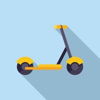 Electric scooter cycle icon flat vector. Bike transport vector