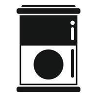 Fish tin can icon simple vector. Bag feed vector