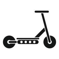 conducir scooter eléctrico icono vector simple. patada de transporte