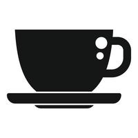 Morning coffee cup icon simple vector. Work time vector