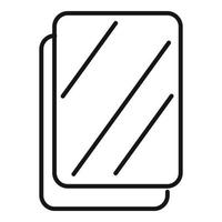 Tablet replace screen icon outline vector. Mobile broken vector