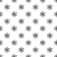 Atom with electrons pattern, simple style vector